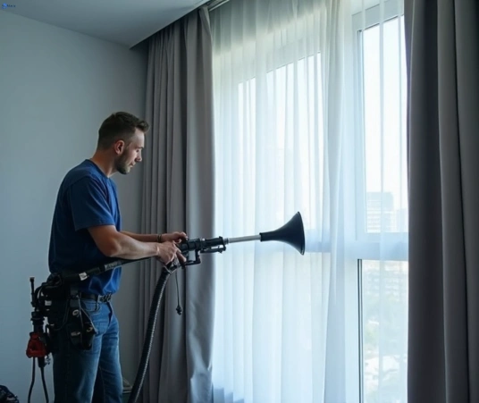 Professional commercial curtain cleaning process equipment Matty Curtain Cleaning everton-park
